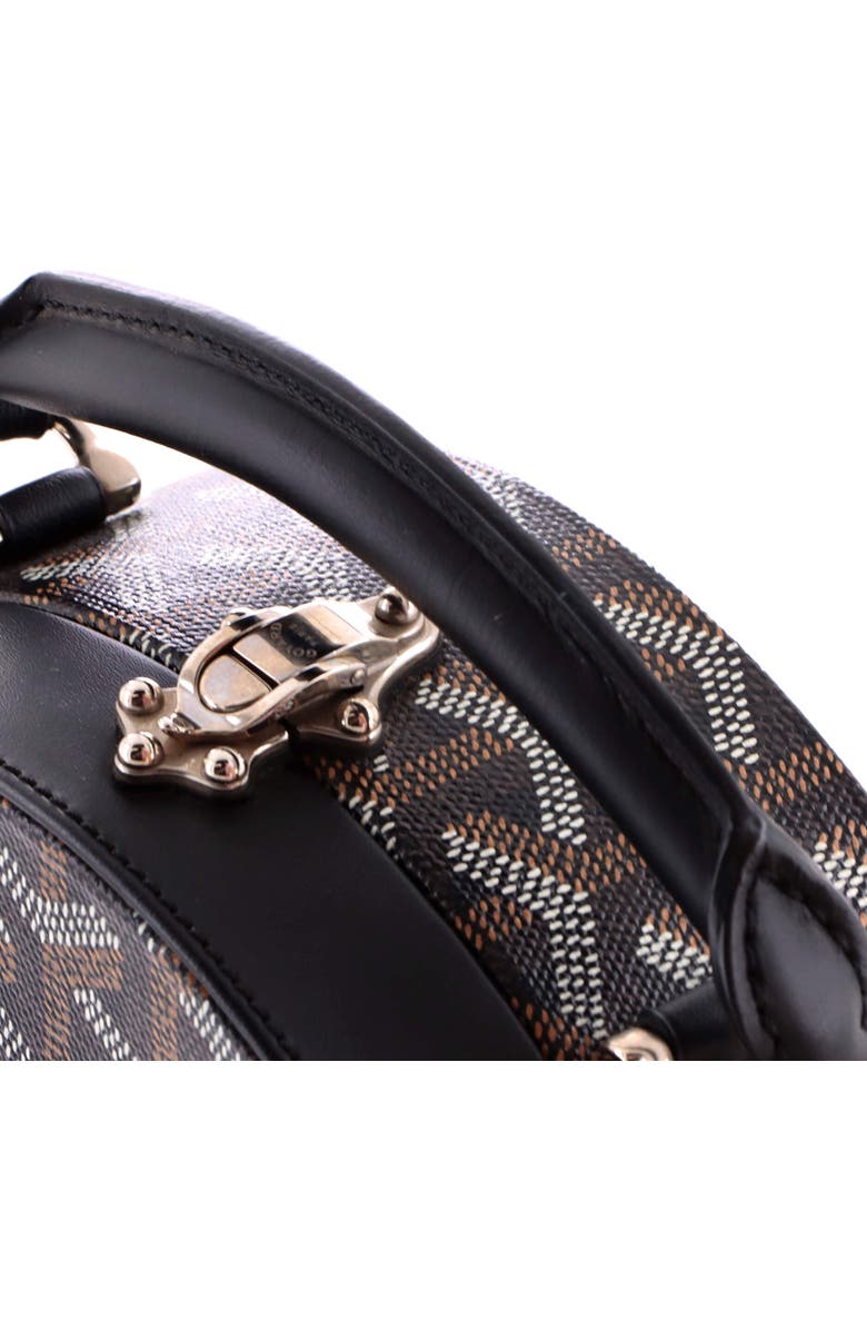 Pre-Owned Goyard Alto Hatbox Bag Coated Canvas, Alternate, color, Black