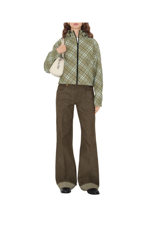 Burberry Reversible Equestrian Twill Jacket In Skylark