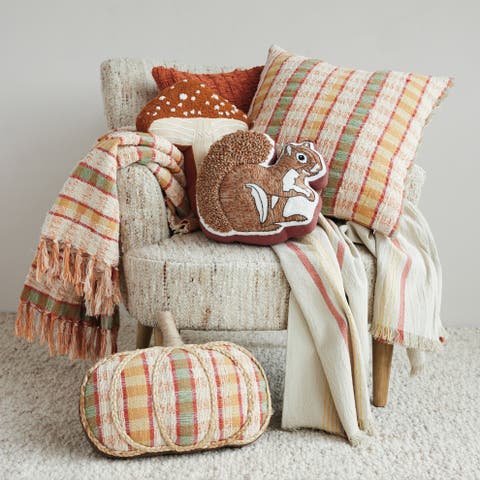 Chenille Woven Square Pillow