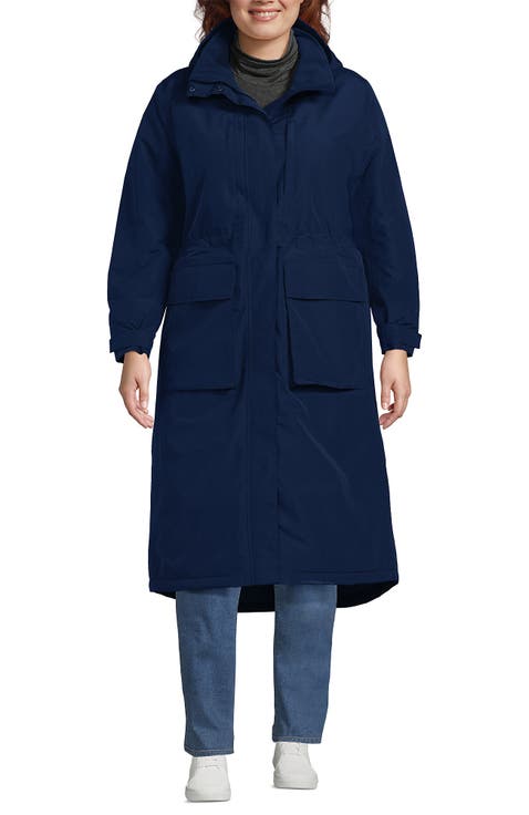 Plus Size Squall Waterproof Insulated Winter Stadium Maxi Coat