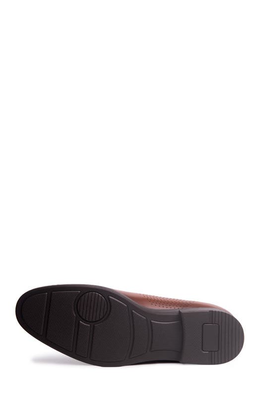 East Road Hands-Free Slip On Technology Perforated Dress Oxfords, Alternate, color, Cognac Napa Leather