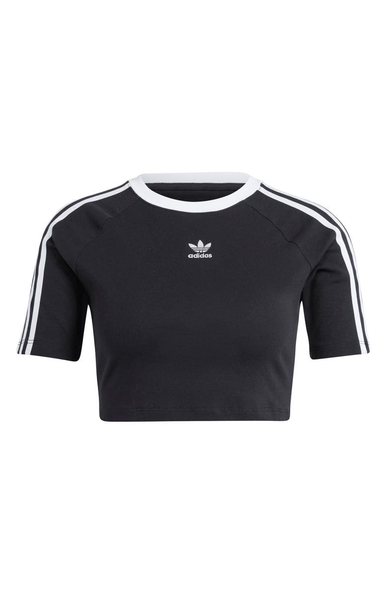 adidas Crop Baby Tee, Alternate, color, Black