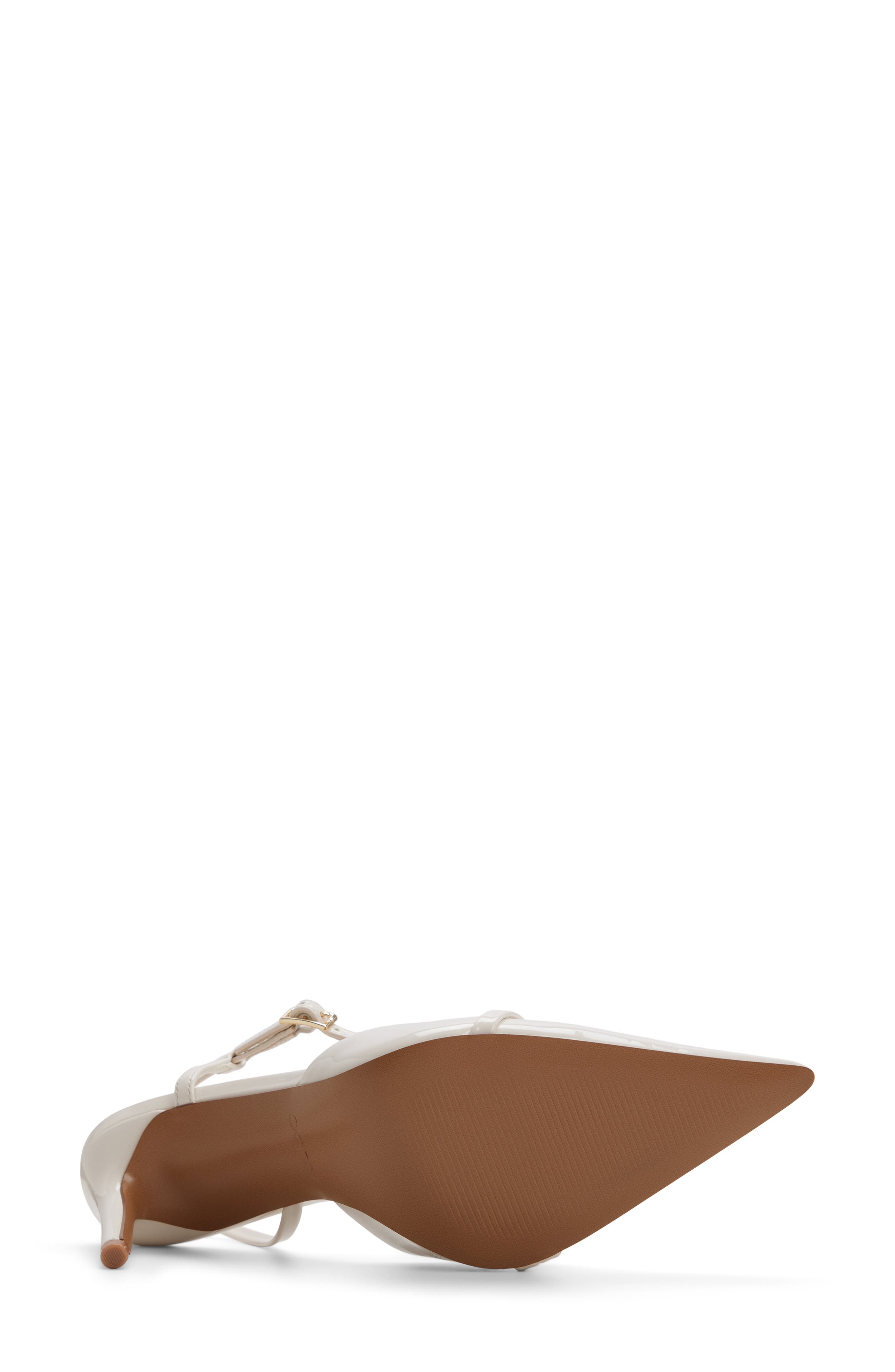 Ellsie Slingback Pointed Toe Pump, Alternate, color, WHITE