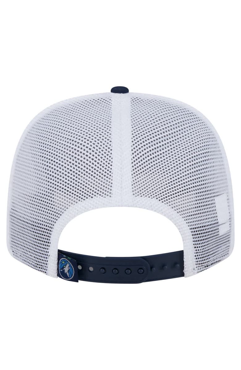 New Era Men's New Era Navy/White Minnesota Timberwolves Trucker 9SEVENTY Stretch-Snap Hat, Alternate, color, Navy
