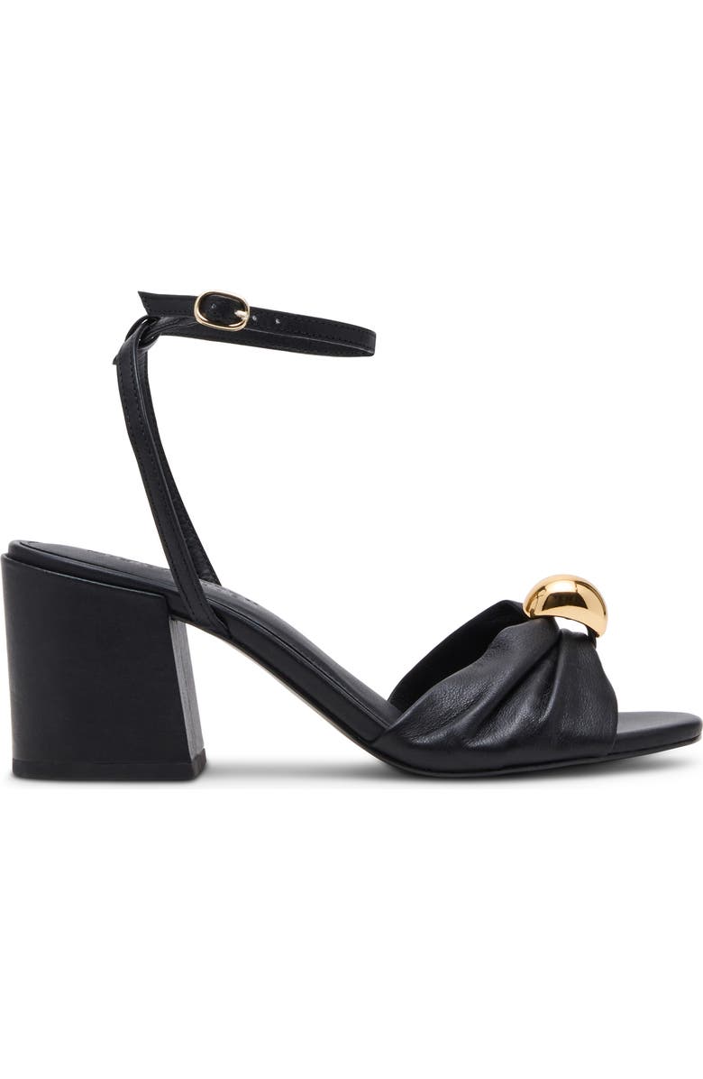 Steve Madden Caden Ankle Strap Sandal, Alternate, color, Black Leather