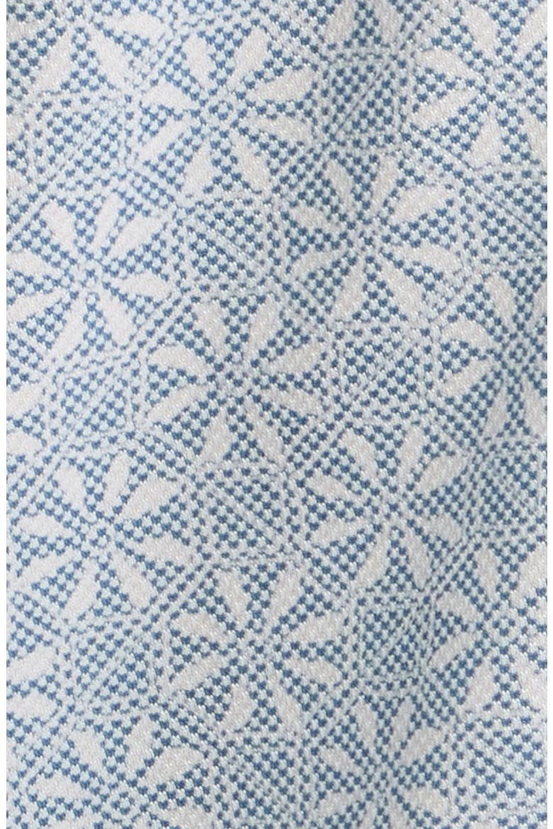 San Lucio Breeze Block IslandZone® Knit Short Sleeve Cotton Blend Button-Up Shirt, Alternate, color, BLUE ASH