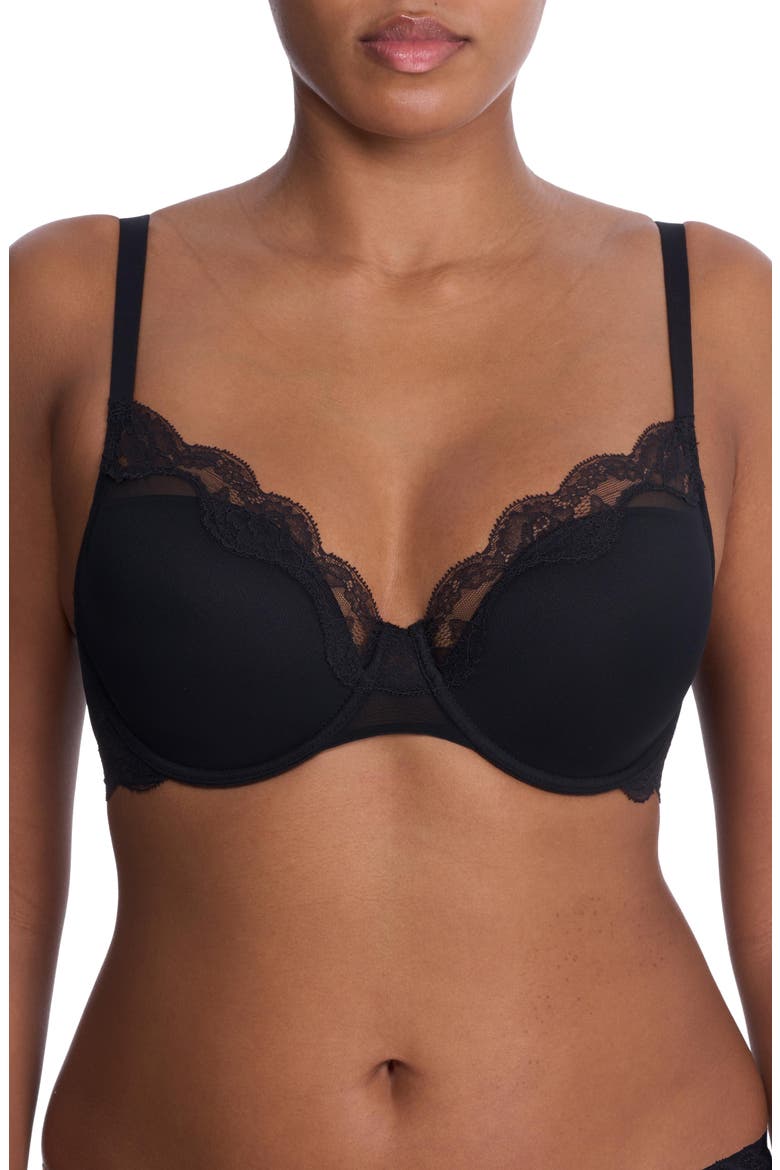Elusive Full Fit Underwire Contour Bra, Main, color, BLACK