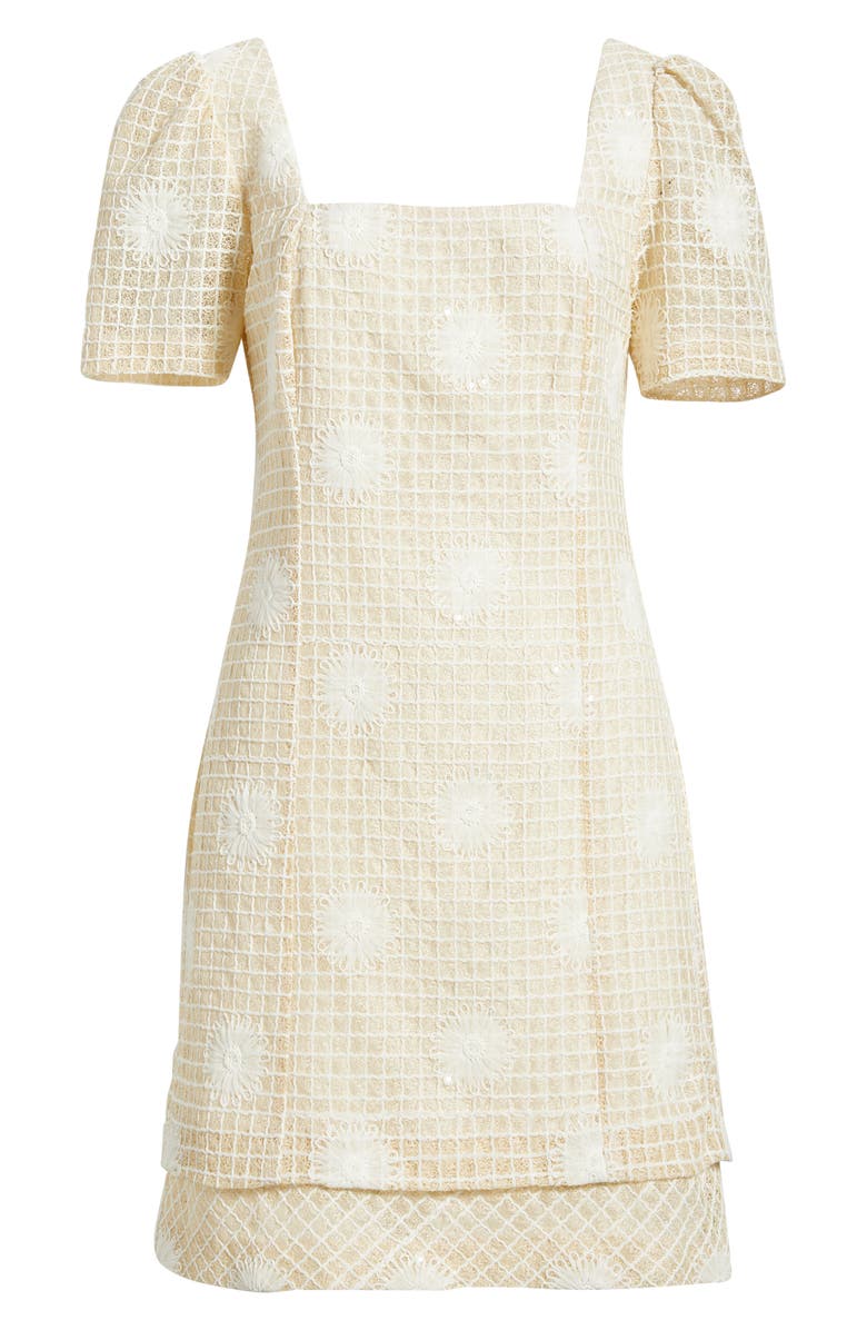 Vince Camuto Floral Short Sleeve Dress, Alternate, color,