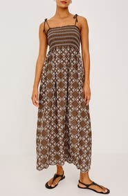 Rails Becca Floral Embroidery Maxi Dress