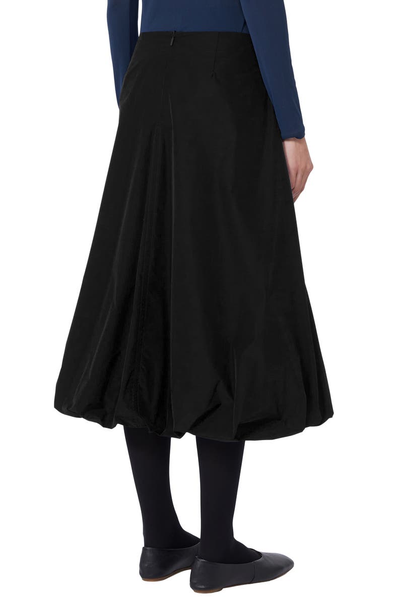 MM by Max Mara Emery Bubble Hem Midi Skirt, Alternate, color, Black