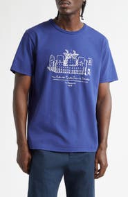 PALMES Public Chain Stitch Cotton T-Shirt