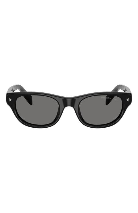 52mm Polarized Cat Eye Sunglasses