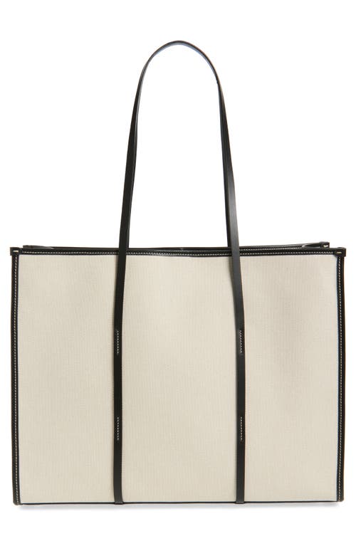 Demellier Large Capri Canvas Tote In Black
