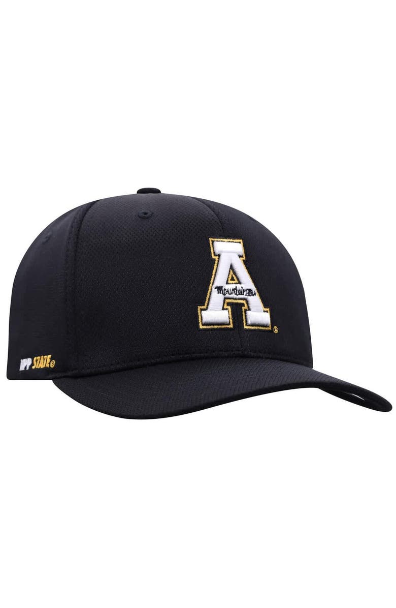 TOP OF THE WORLD Men's Top of the World Black Appalachian State Mountaineers Reflex Flex Hat, Alternate, color, Black