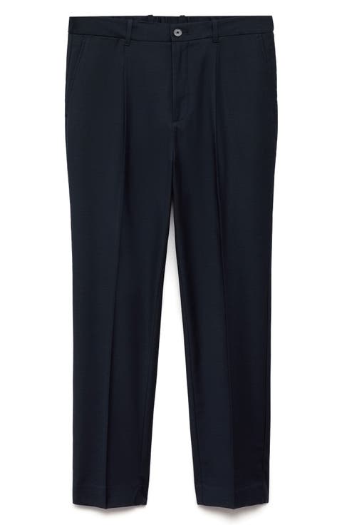 Pleated Slim Fit Dress Pants