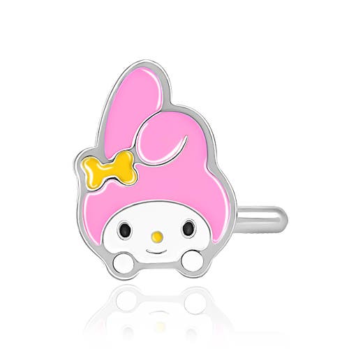 Hello Kitty Authentic 20g Stainless Steel Nose Ring Bone Stud In Pink
