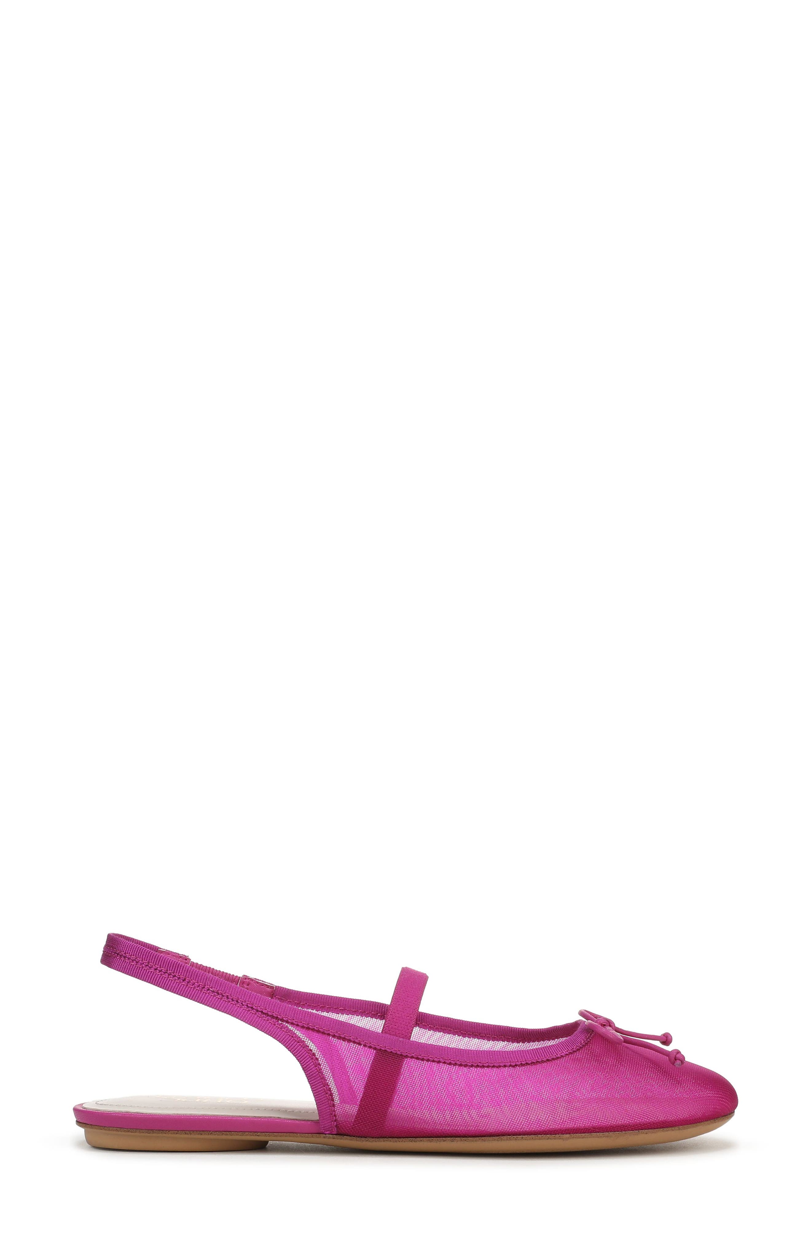 Chara Slingback Flat, Alternate, color, FUCHSIA