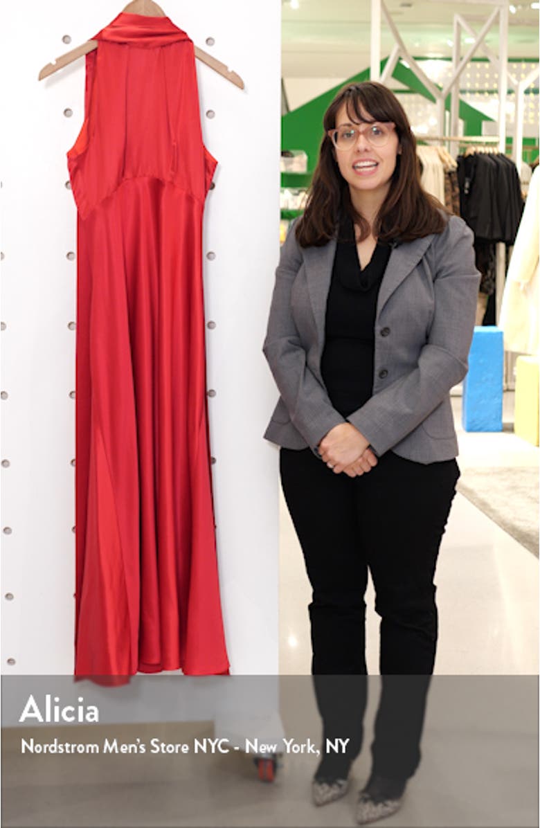 Michelle Silk Midi Dress, sales video thumbnail