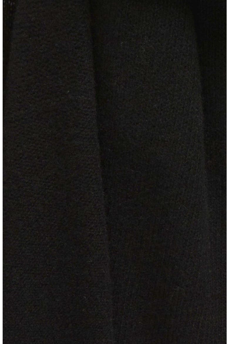 Cashmere Featherweight Travel Scarf, Alternate, color, BLACK