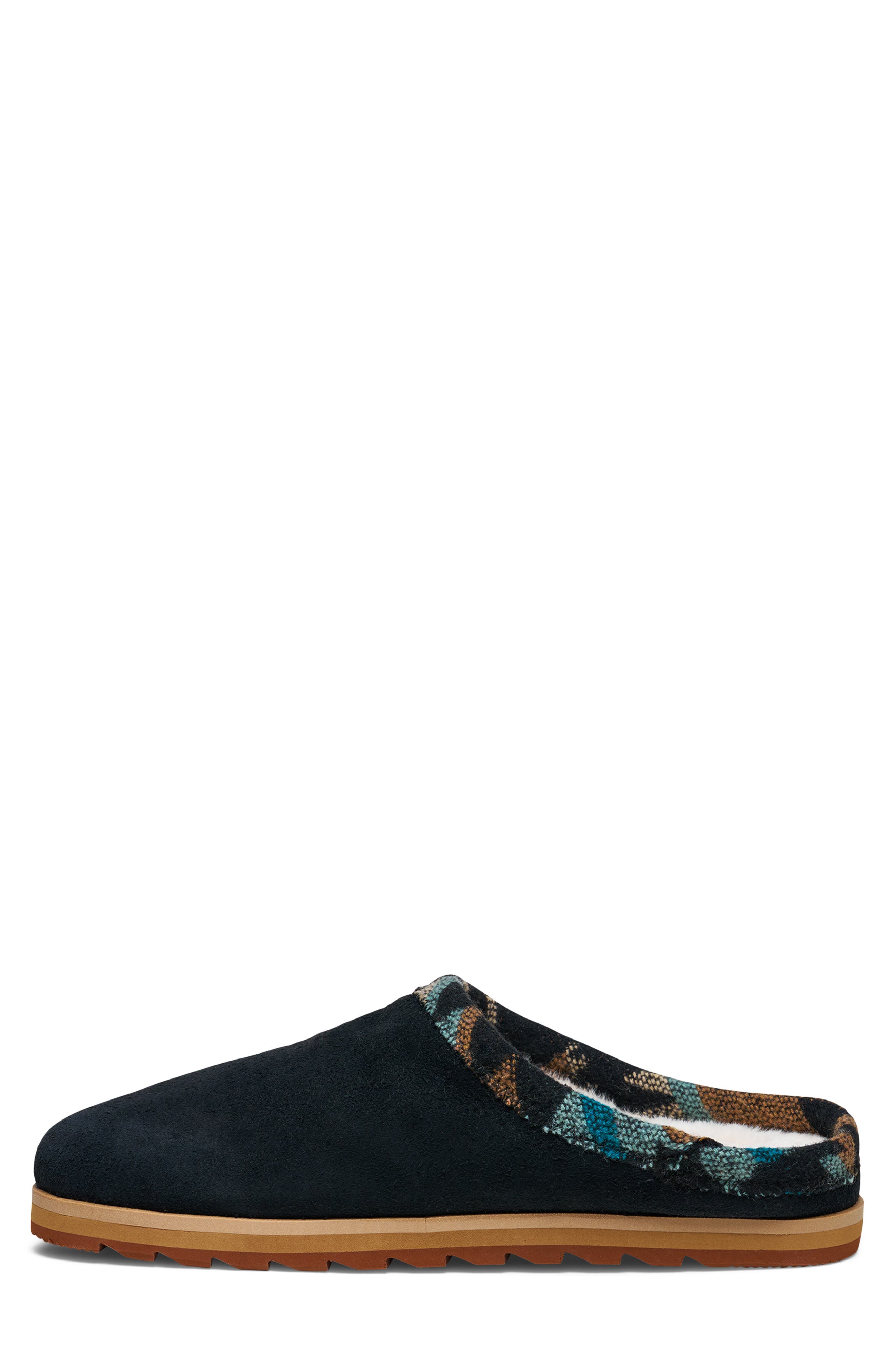 Yoga Cloud Lounger Slipper, Alternate, color, BLACK SUEDE