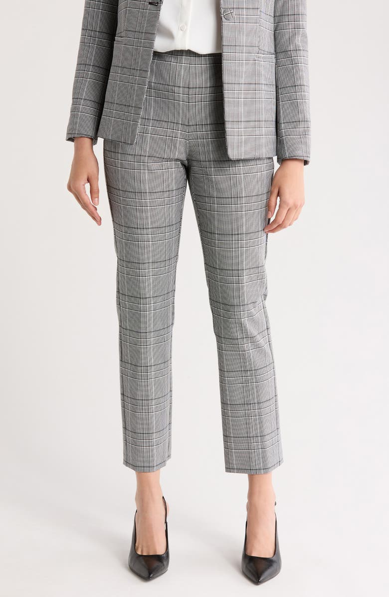 Elie Tahari The Madelyn Plaid Pants, Main, color, Madelyn Plaid
