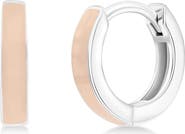 SIMONA Enamel Huggie Hoop Earrings