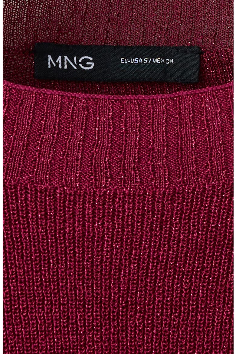 Metallic Sweater, Alternate, color, STRAWBERRY