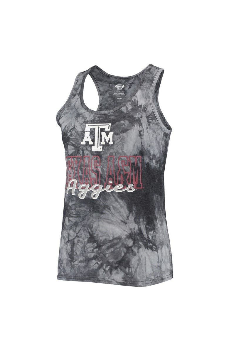 CONCEPTS SPORT Women's Concepts Sport Charcoal Texas A&M Aggies Billboard Tie-Dye Tank Top & Shorts Set, Alternate, color, Charcoal