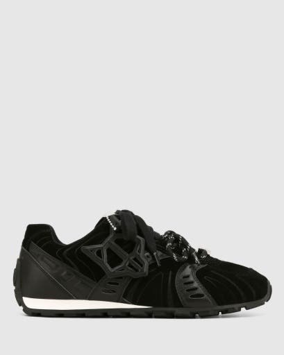 Naked Wolfe Lapse Black Suede, Alternate, color, Black