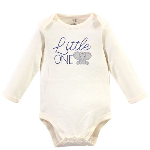 Touched By Nature Little Soft Organic Cotton Long-sleeve One-piece Essentials In Neutral