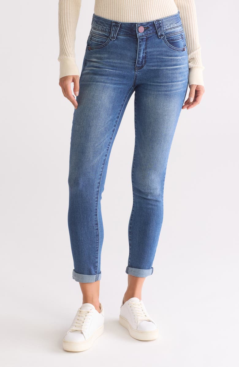 Democracy 'Ab'Solution Ankle Skinny Jeans, Main, color, Blue