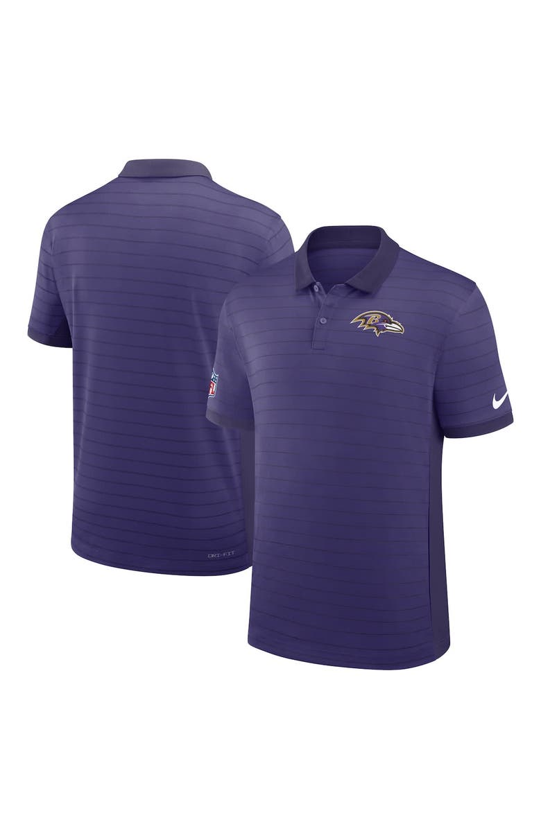 Nike Men's Nike Purple Baltimore Ravens Sideline Victory Stripe Performance Polo, Main, color, 