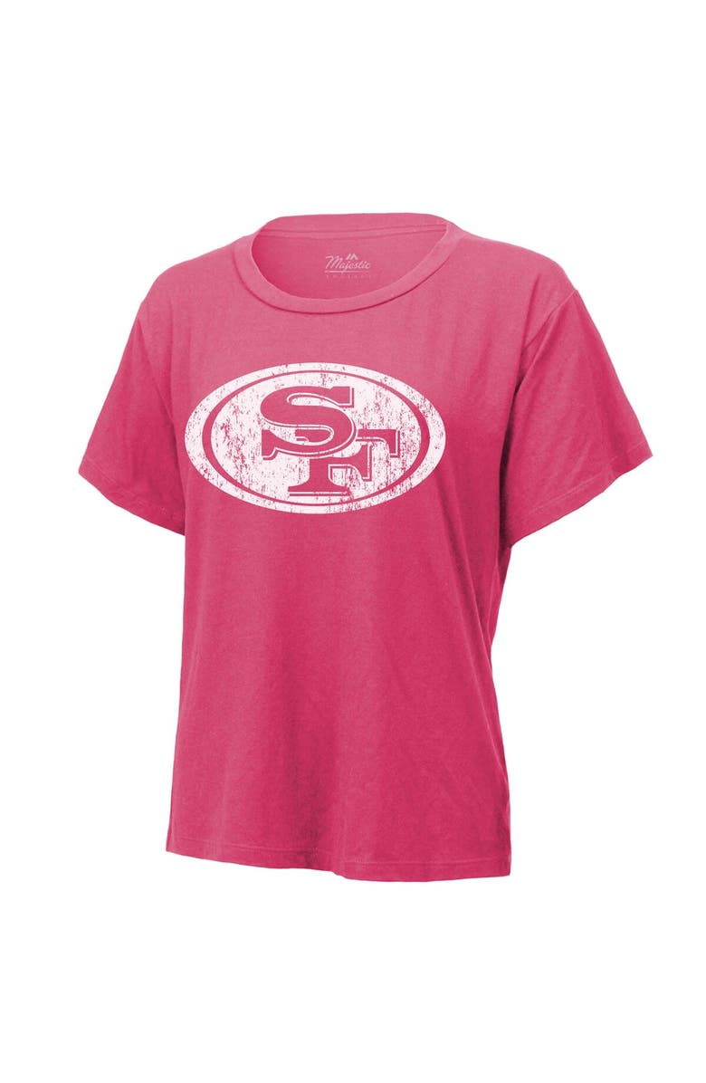 Majestic Threads Women's Majestic Threads Christian McCaffrey Pink San Francisco 49ers Name & Number T-Shirt, Alternate, color, Pink