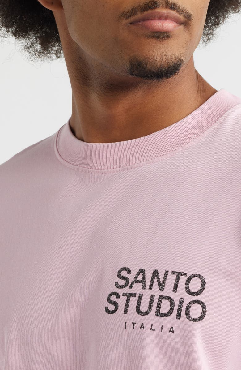 SANTO STUDIO Dove Quotes Cotton Graphic T-Shirt, Alternate, color, Salmon