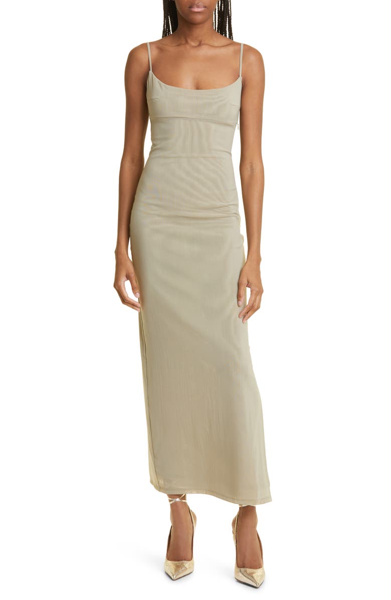 Miaou Thais Mixed Print Stretch Recycled Mesh Midi Dress, Main, color,