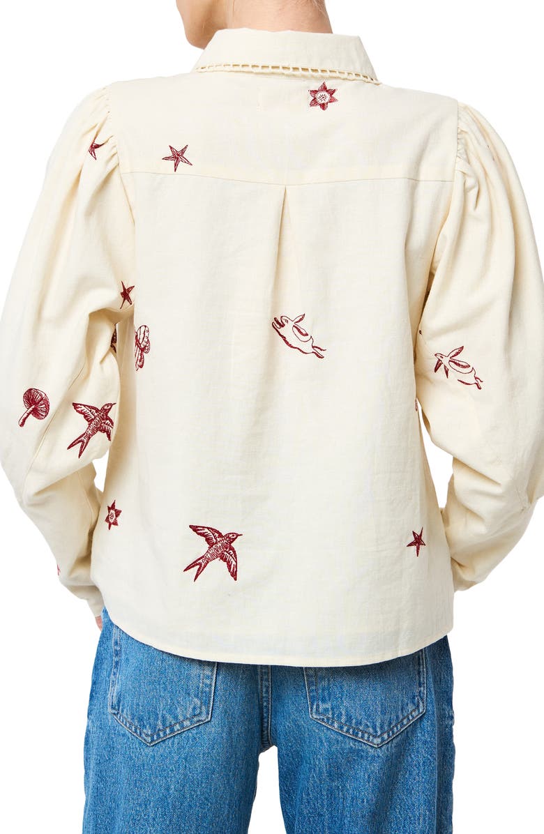 CIEBON Caraleigh Button-Up Shirt, Alternate, color, Red Multi