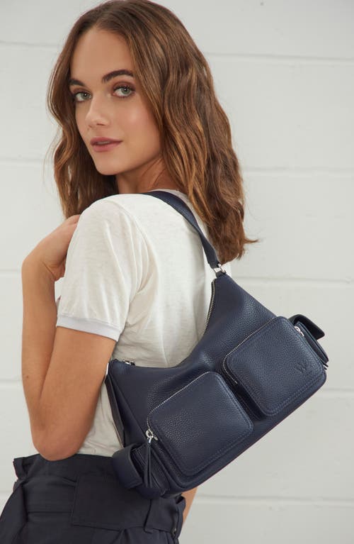 We-ar4 The Cargo Leather Crossbody Bag In Blue