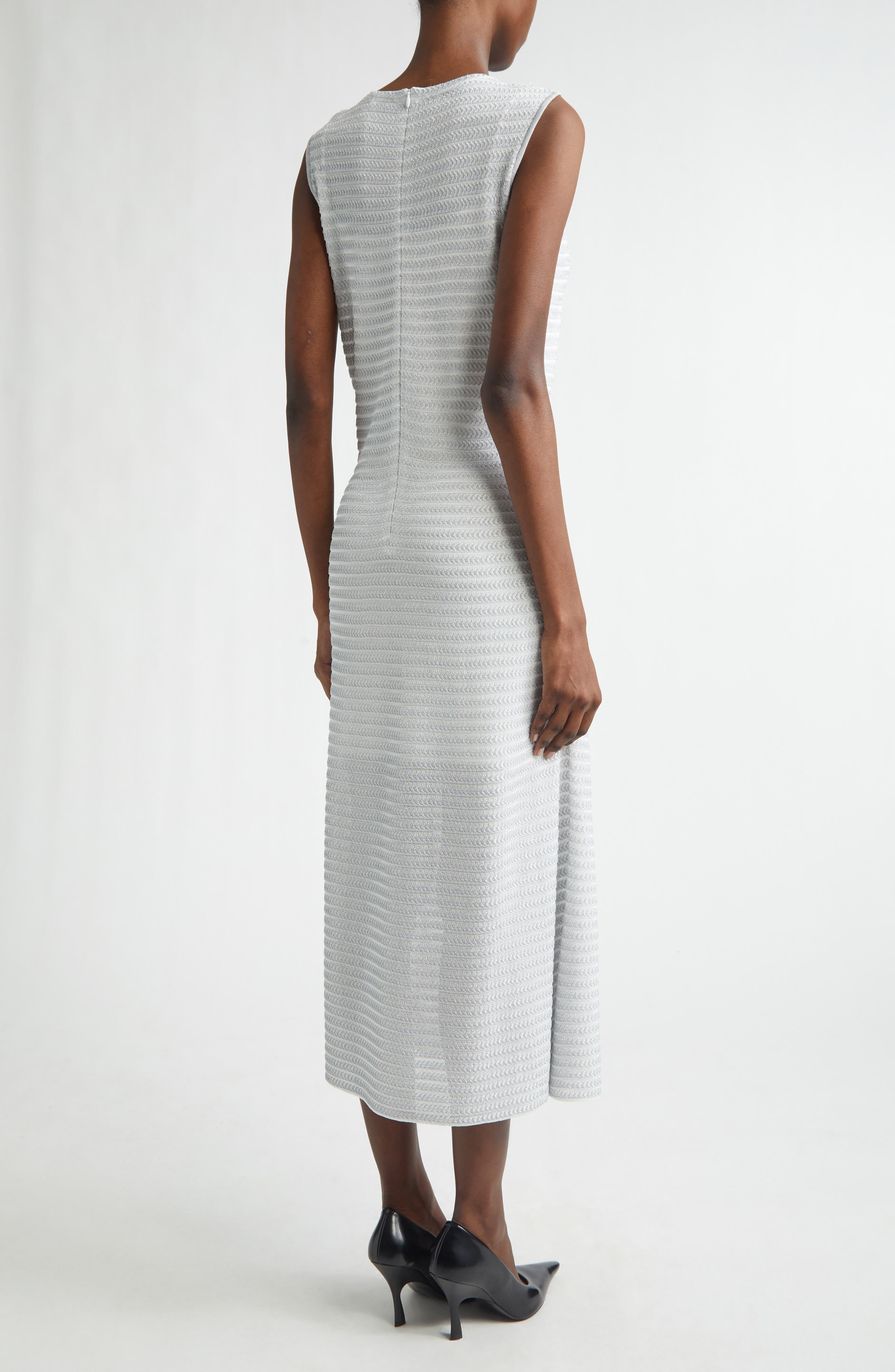 Sleeveless Knit Dress - image 2
