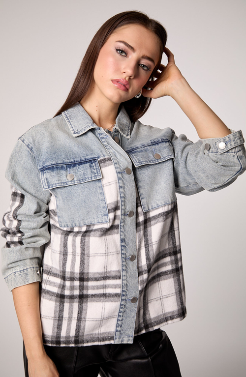 Blue Revival Your Ex Boyfriends Shacket In Blue