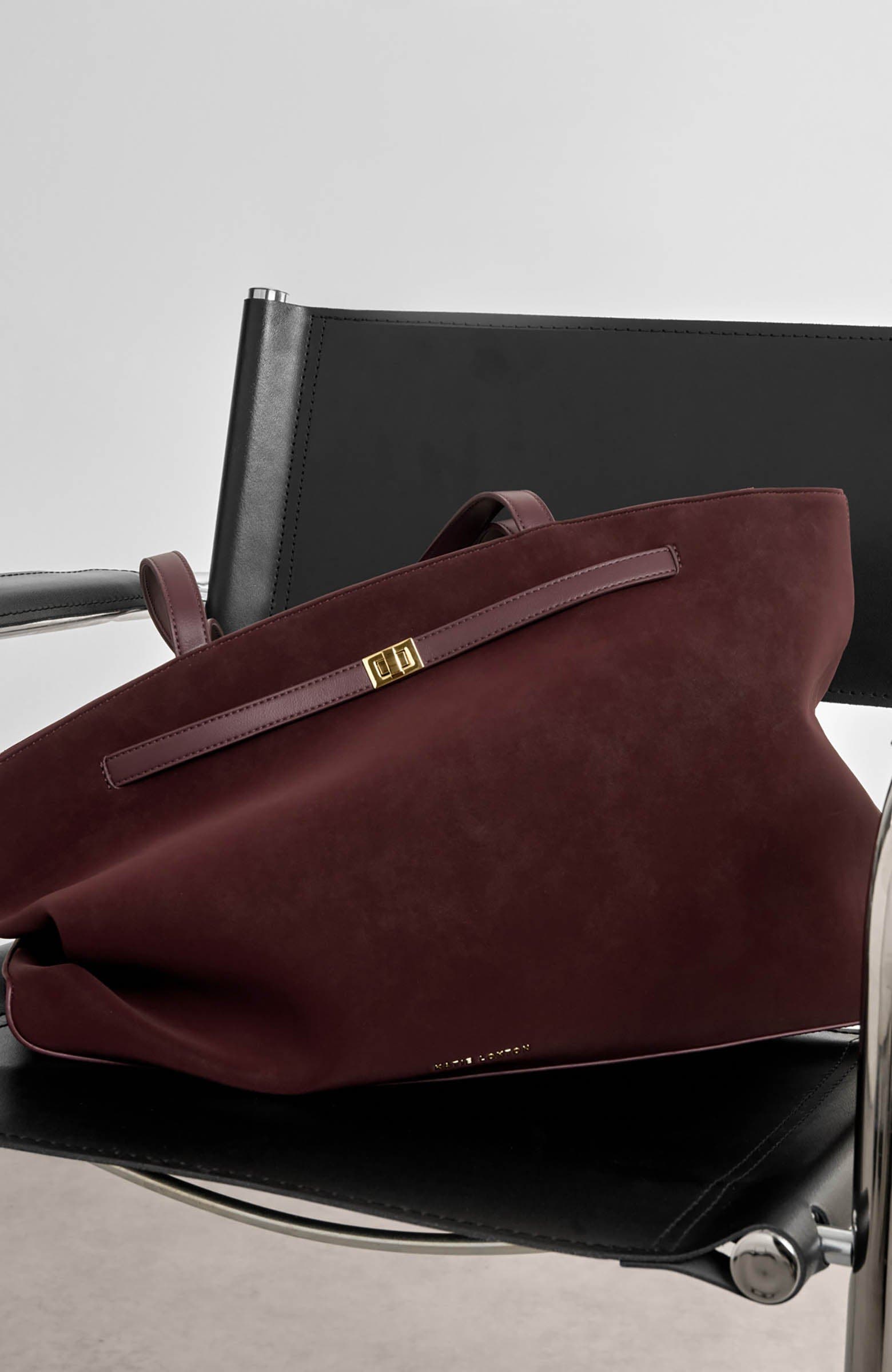 Orin Tote Bag, Alternate, color, Cherry Suedette / Cherry