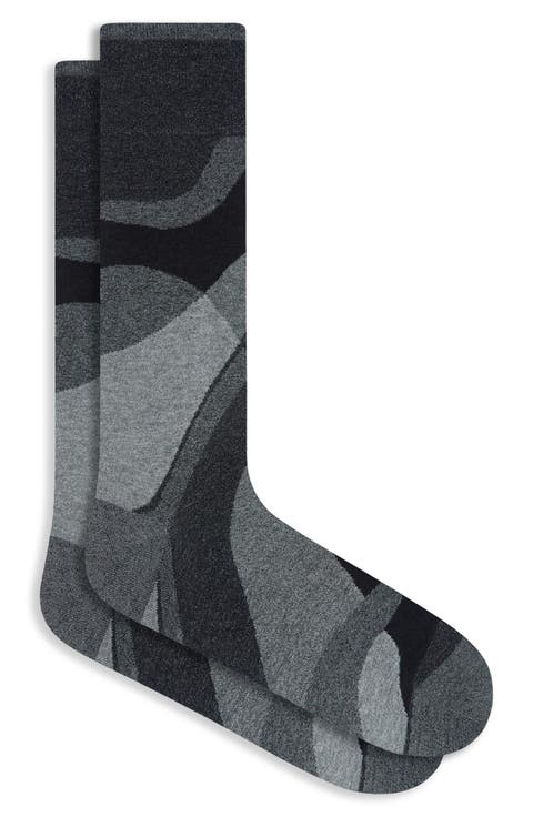 Mercerized Cotton Blend Dress Socks