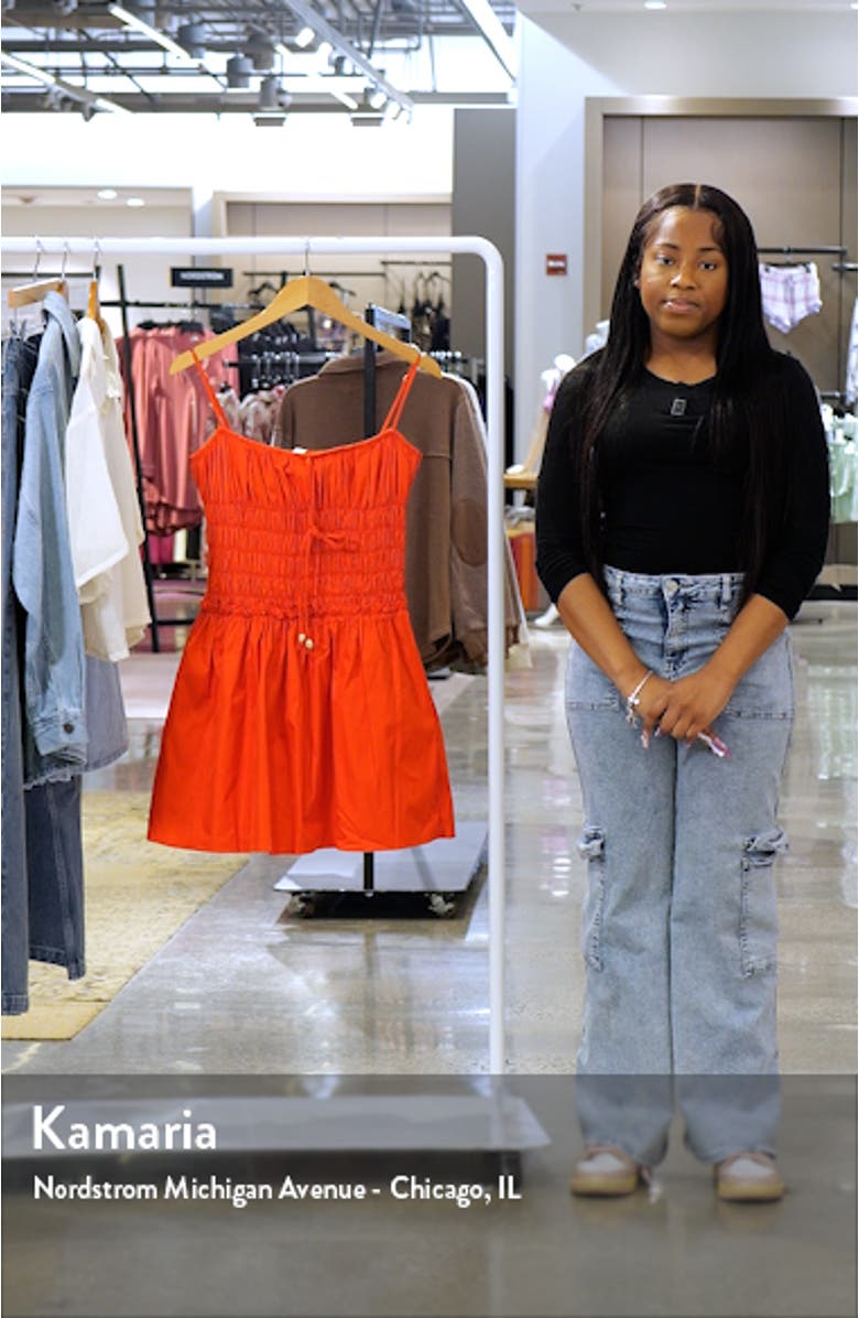 Smocked Sleeveless Minidress, sales video thumbnail