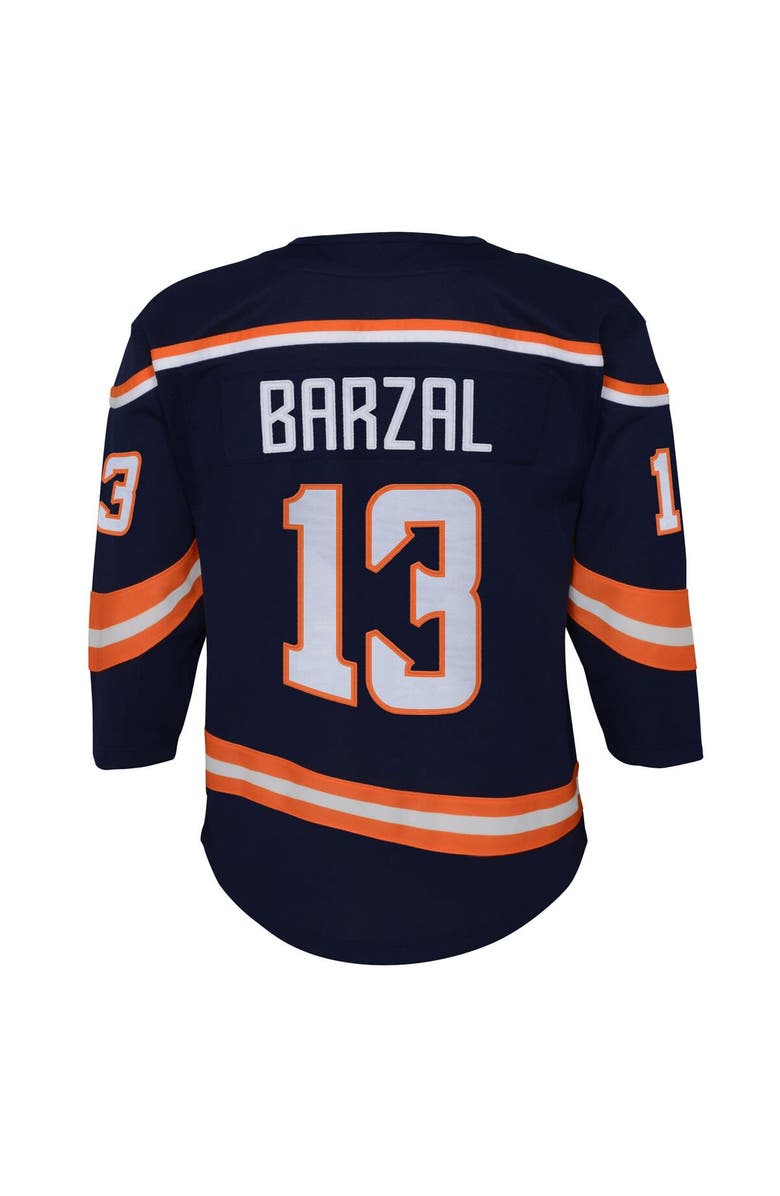Outerstuff Youth Mathew Barzal Navy New York Islanders Special Edition 2.0 Premier Player Jersey, Alternate, color,