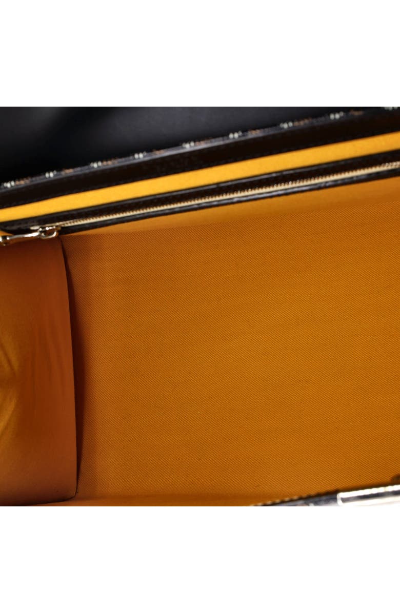 Pre-Owned Goyard Saigon Top Handle Bag Coated Canvas with Leather MM, Alternate, color, Black