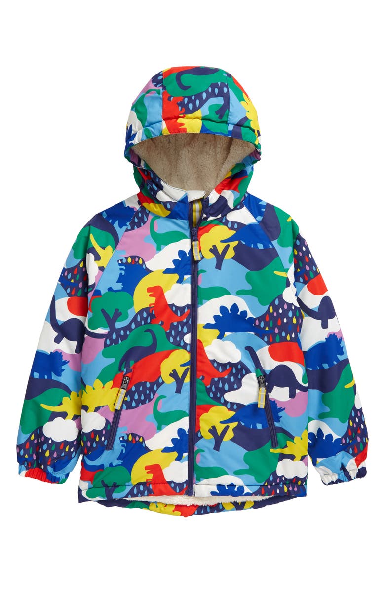 Mini Boden Kids' Fleece Lined Hooded Jacket, Main, color,