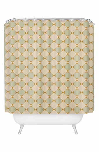 Deny Designs Retro Geometric Print Shower Curtain