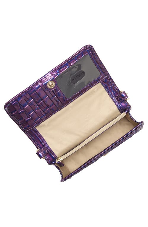 Brahmin Minuette Convertible Leather Crossbody Bag In Purple