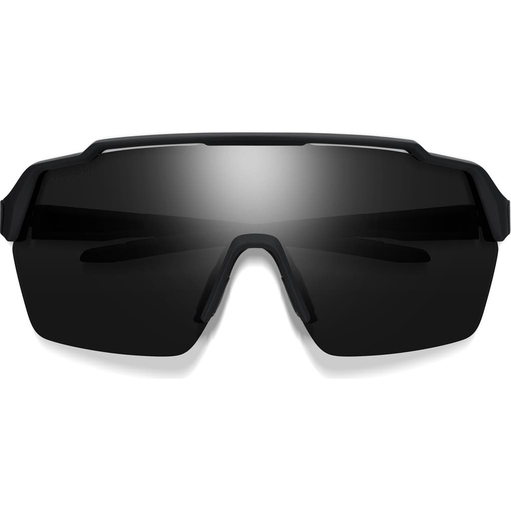 Smith Shift Split Mag™ 139mm Chromapop™ Polarized Shield Sunglasses In Black