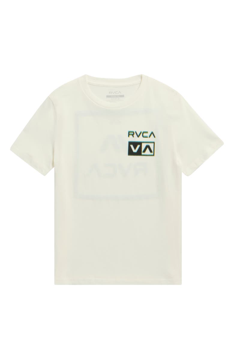 RVCA Kids' Glitch Graphic T-Shirt, Main, color, Antique White