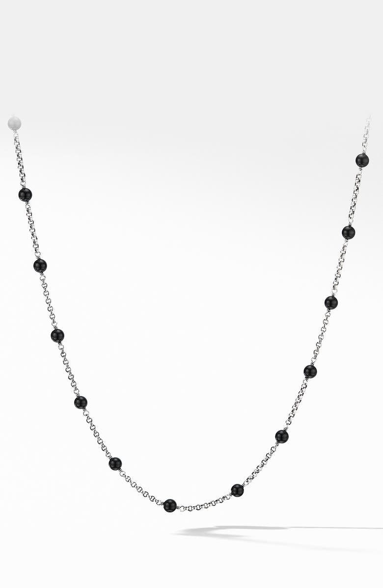 David Yurman Cable Collectibles<sup>®</sup> Bead & Chain Necklace, Main, color, 